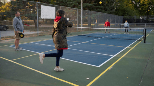 Volleyball court flooring